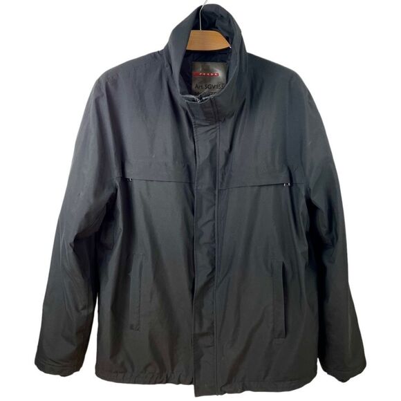 Prada Linea Rossa Black Technical Gore-Tex Jacket Size XL/ IT 54 - Picture 2 of 15